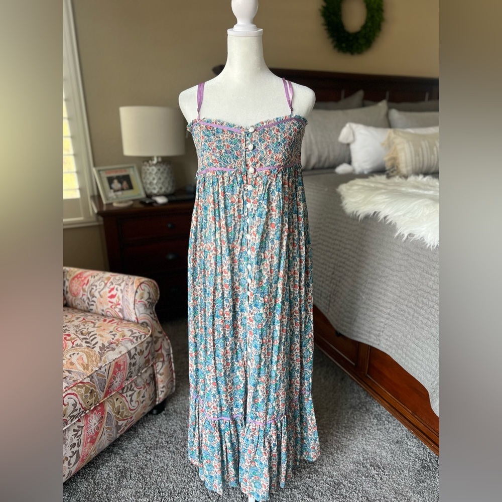 𝅺Free People Molly Jo Midi Dress, Size Small